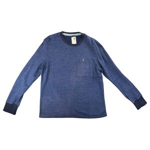 Relwen Men’s Windsurf Crew Sweater In Color Navy Marl Size XL
